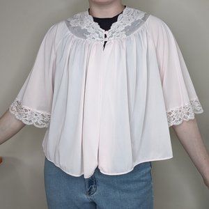 Silky Pale Pink Vintage Babydoll Lolita Capelet